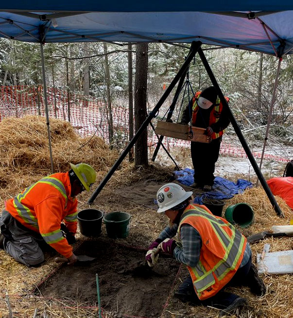 workers performing Professional Archaeological Services
